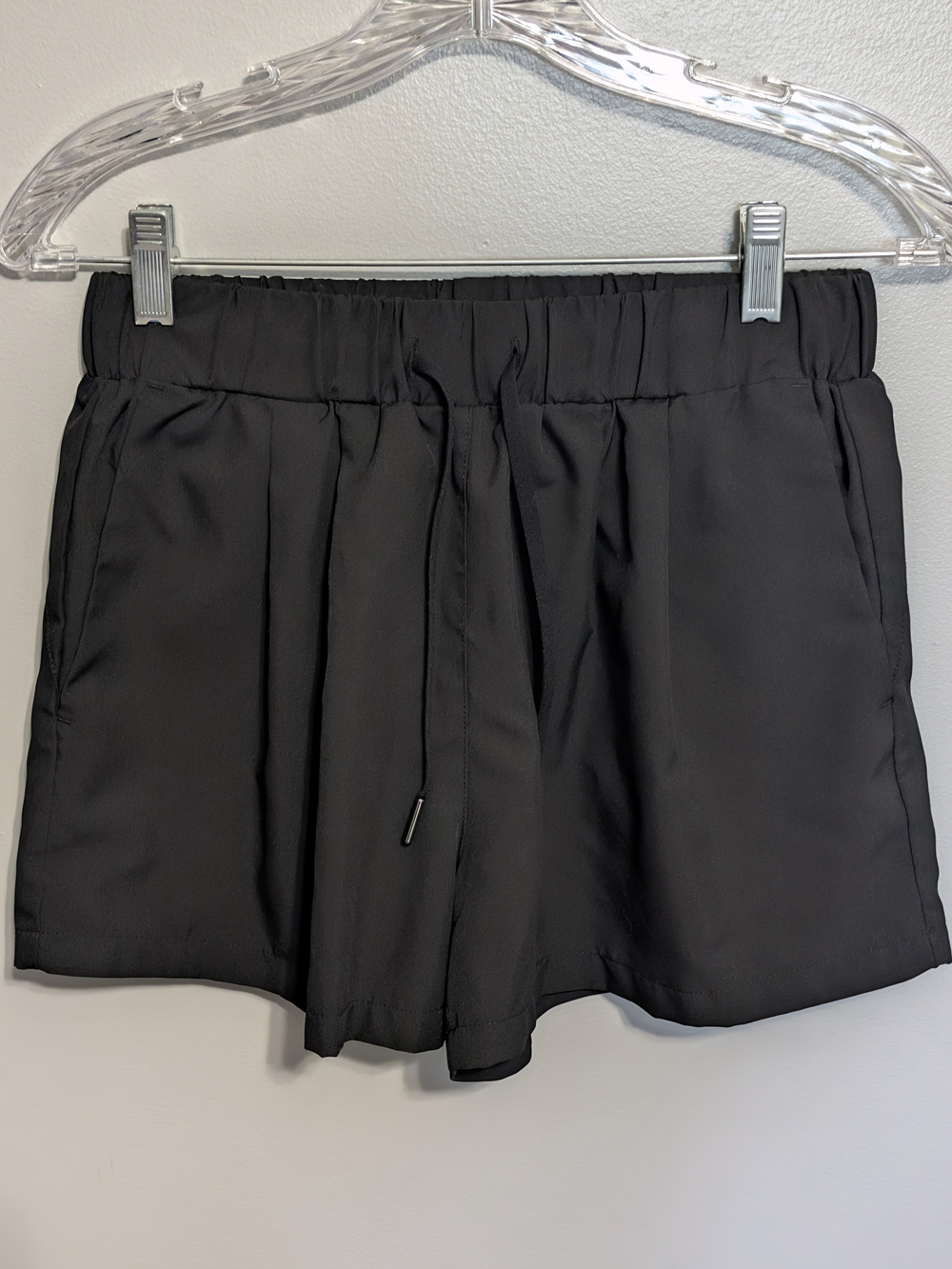 HALARA Black Elastic Drawstring Athletic Shorts Size Small